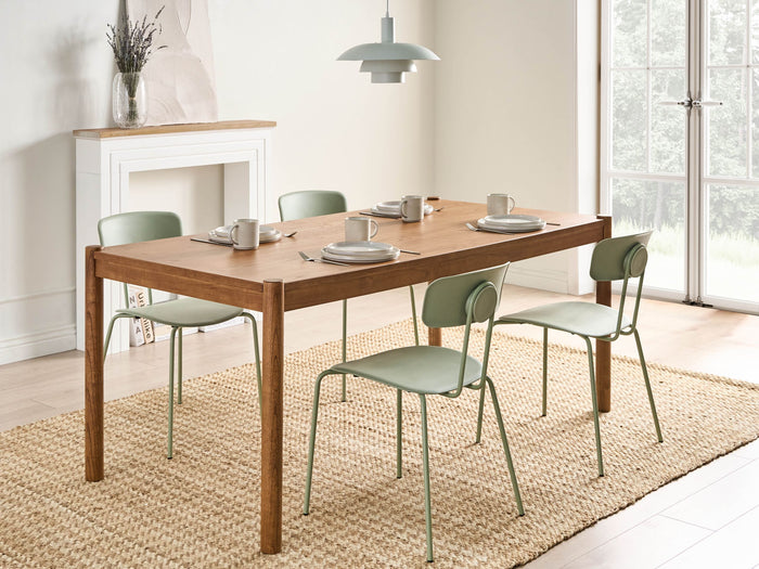 Beliani - FONDIS - Eettafel - Donker eikenhout - 180 x 90 cm - MDF