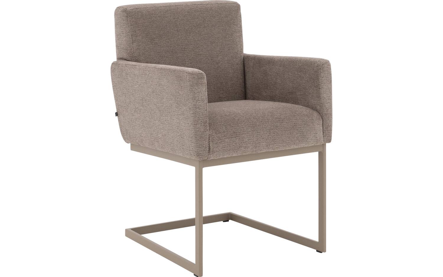 Goossens  Eetkamerstoel Tommie -  Textiel met armleuning