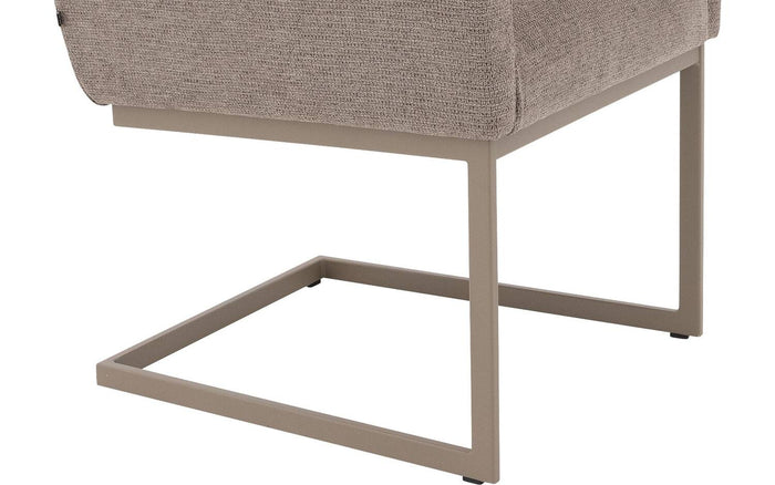 Goossens  Eetkamerstoel Tommie -  Textiel met armleuning