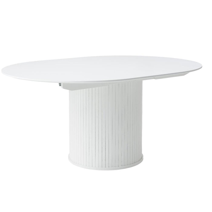 Nordic Home - Kelly ronde uitschuif eetafel Ø120-167 cm - wit
