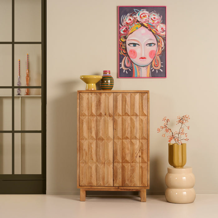 Wandkast Portal - Bruin|Hout - Mango - Mangohout