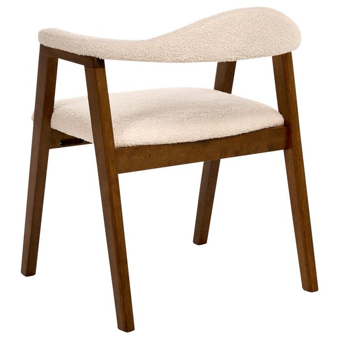 Beliani - ONECO - Eetkamerstoel set van 2 - Donkerbruin - Rubberhout