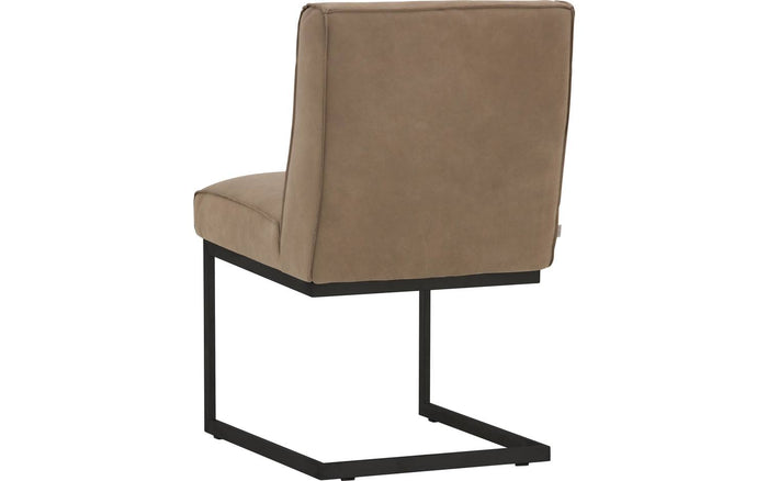 Goossens  Eetkamerstoel Tomleuning -  Leder zonder armleuning