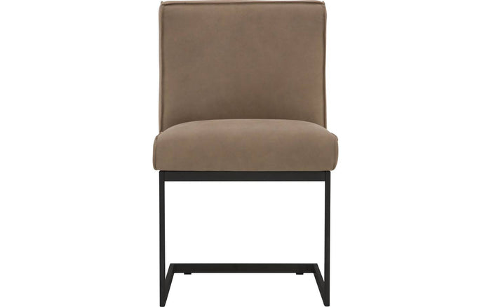 Goossens  Eetkamerstoel Tomleuning -  Leder zonder armleuning