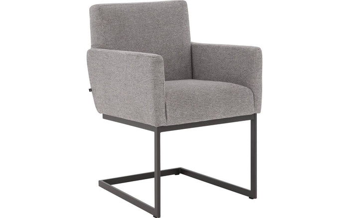 Goossens  Eetkamerstoel Tommie -  Textiel met armleuning