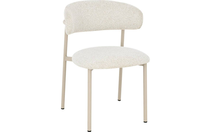 Goossens  Eetkamerstoel Siem -  Textiel zonder armleuning