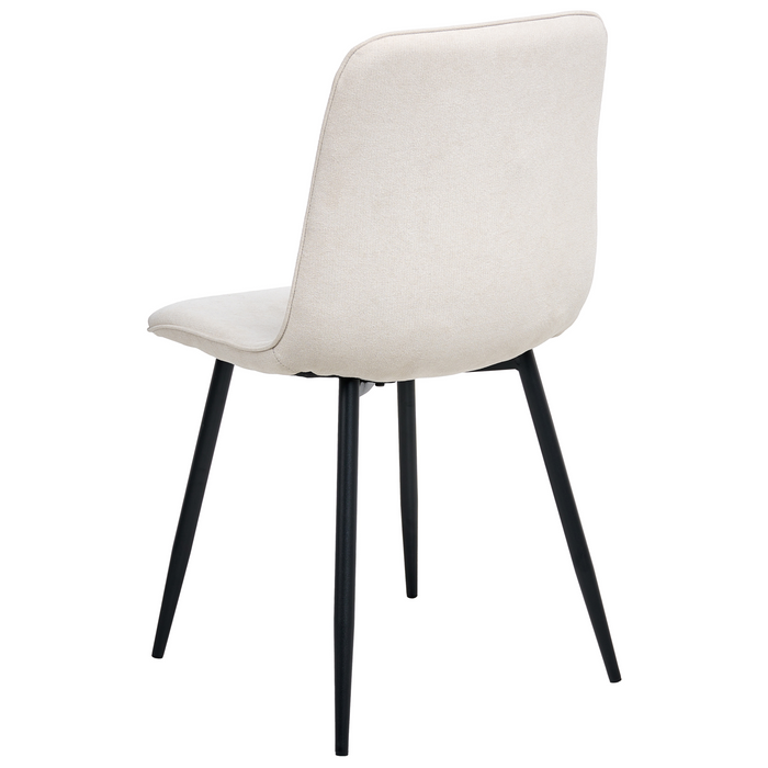 Beliani - TUSCOLA - Eetkamerstoel set van 4 - Lichtbeige - Stof