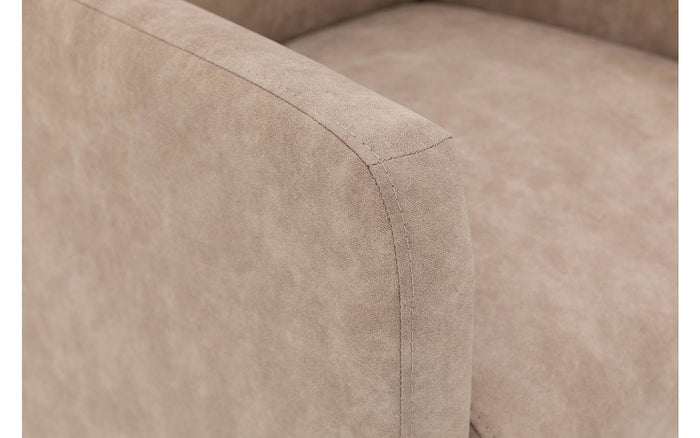 Goossens  Eetkamerstoel Alex -  Kunstleer met armleuning