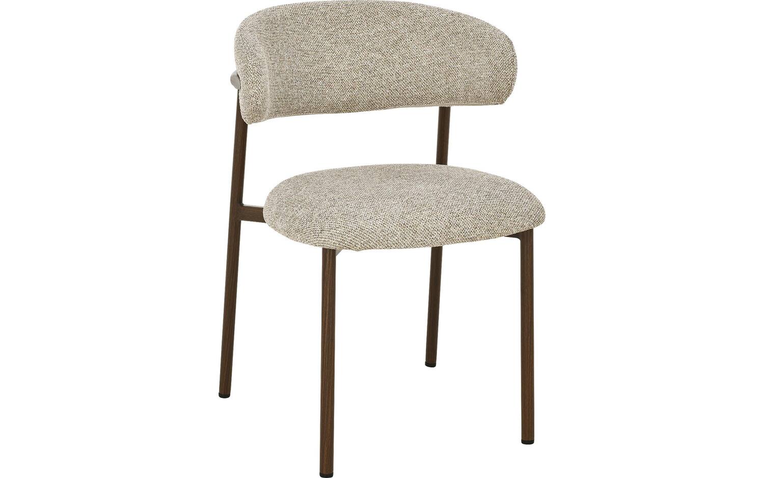 Goossens  Eetkamerstoel Siem -  Textiel zonder armleuning