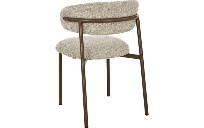 Goossens  Eetkamerstoel Siem -  Textiel zonder armleuning