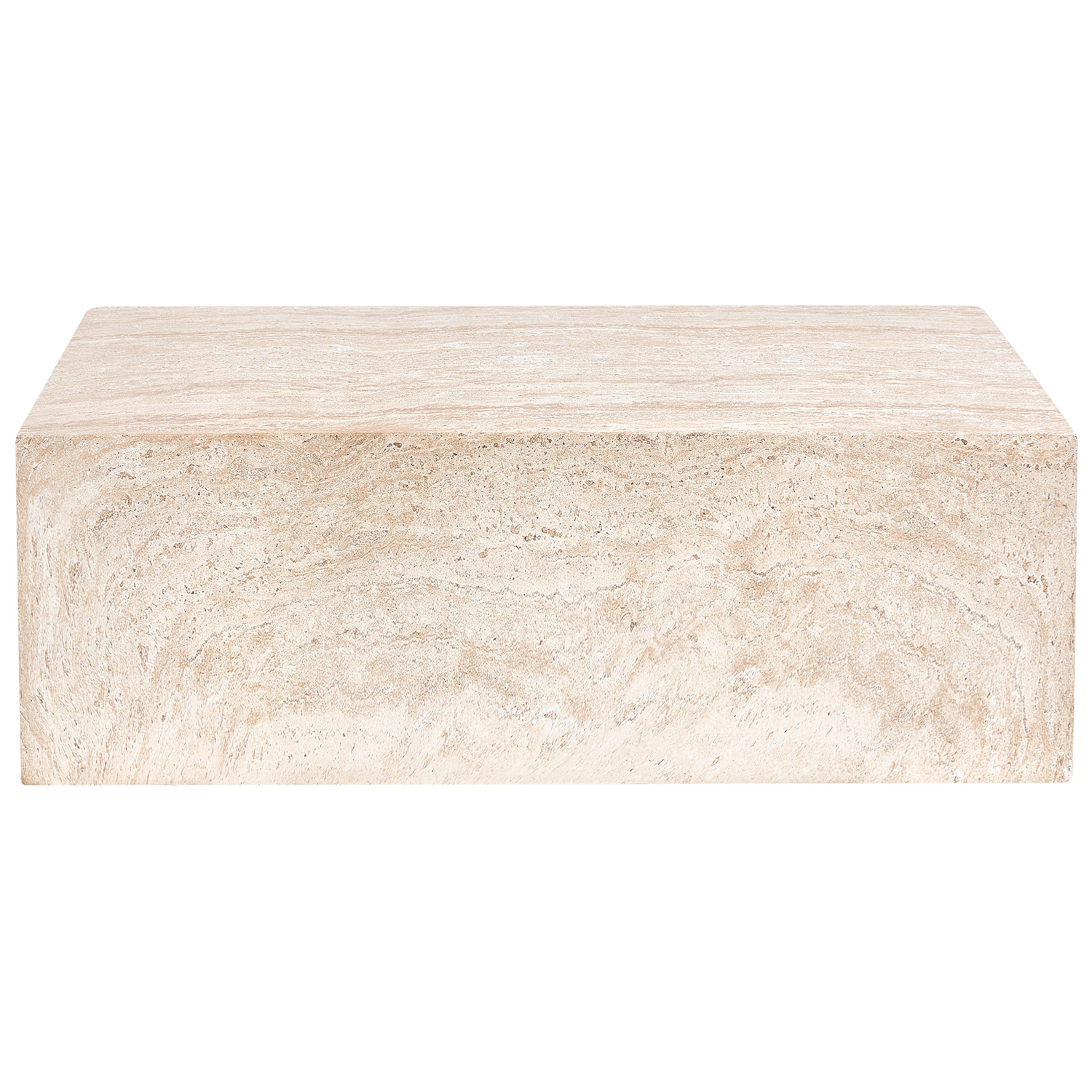 Beliani - NOBRES - Bijzettafel - Beige - Lichtbeton (MgO)