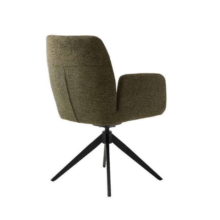 Nordic Home - Roxanne draaibare eetkamerstoel - groen