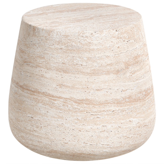 Beliani - BIENTINO - Bijzettafel - Beige - Lichtbeton (MgO)