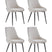 Eetkamerstoelen set van 4 Oscar Beige Stof
