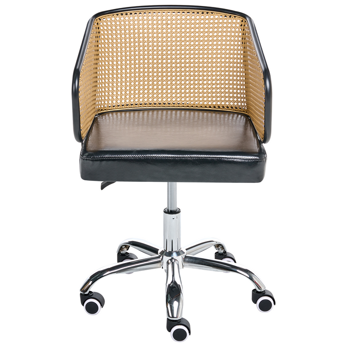 Beliani - TUCSON - Bureaustoel - Zwart - Kunstleer