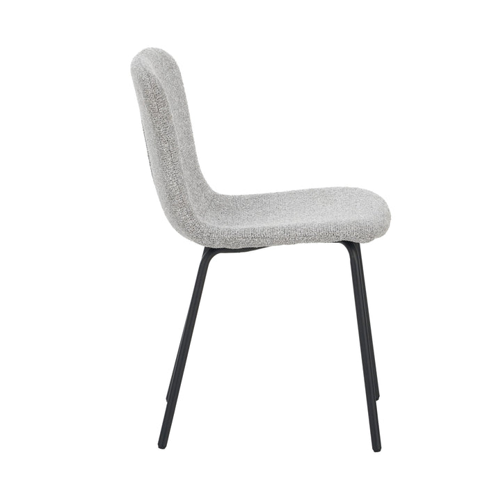 Eetkamerstoel Luca Grijs Stof Set van 4