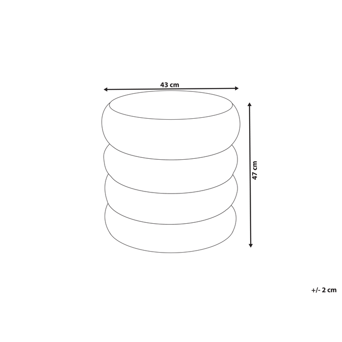 Beliani - SUMPTER - Poef - Groen - Bouclé