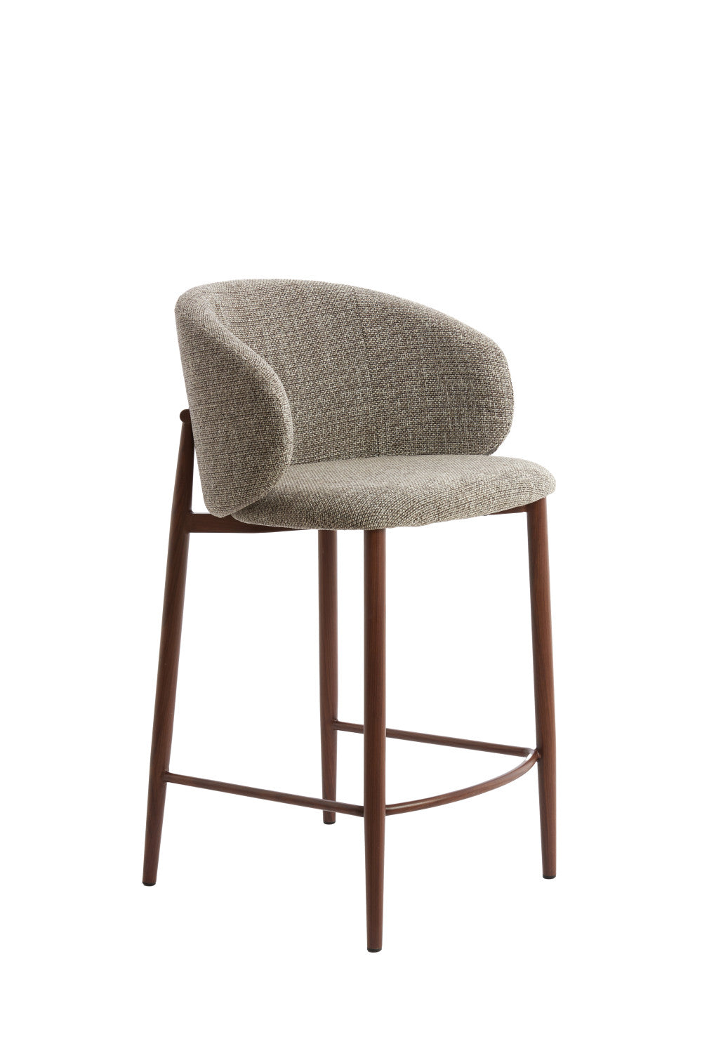 Light & Living - Barkruk ALUKO - Donkerbruin - Set van 2