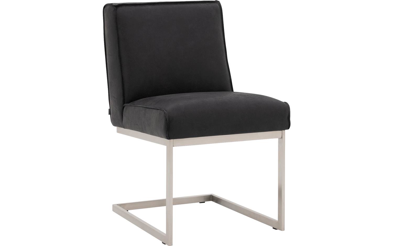 Goossens  Eetkamerstoel Tomleuning -  Leder zonder armleuning