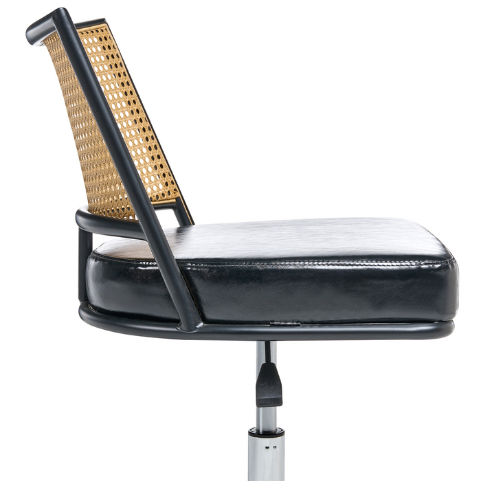 Beliani - NOME - Bureaustoel - Zwart - Kunstleer