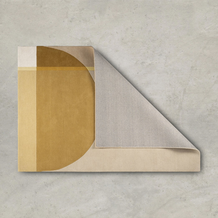 Vloerkleed Pam - Beige|Geel|Goud|Oker - 100% Wol