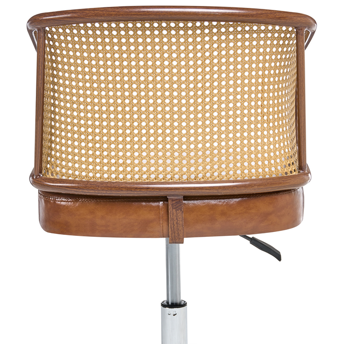 Beliani - TUCSON - Bureaustoel - Bruin - Kunstleer