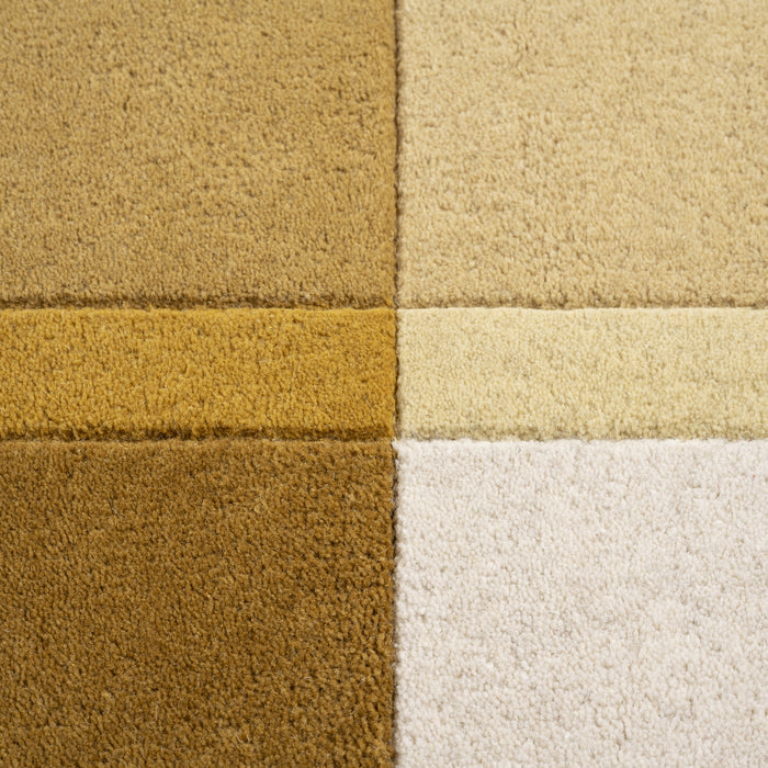 Vloerkleed Pam - Beige|Geel|Goud|Oker - 100% Wol