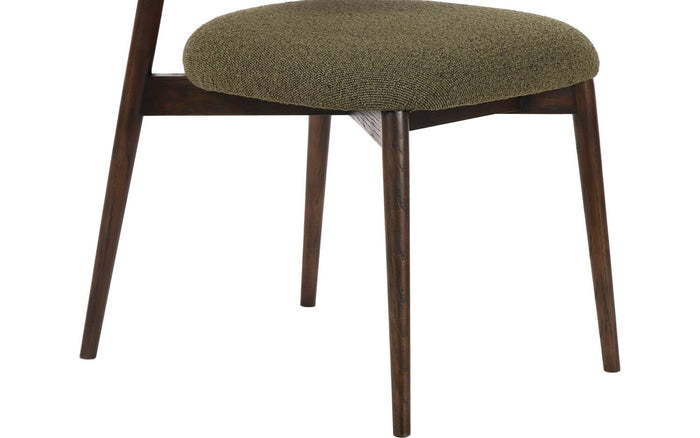 Goossens  Eetkamerstoel Diede -  Bouclé zonder armleuning