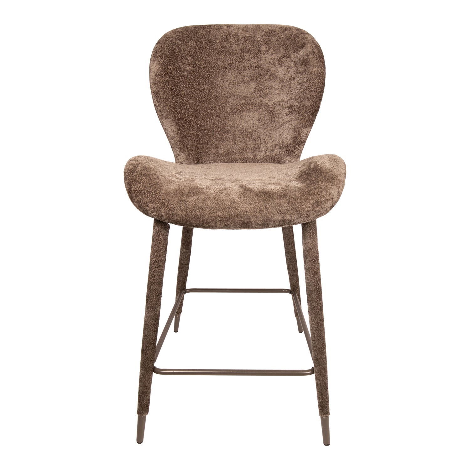 PTMD Thor Mocca Bar Chair Aphrodite 7 Fabric Leg
