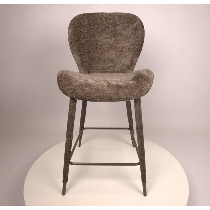 PTMD Thor Mocca Bar Chair Aphrodite 7 Fabric Leg