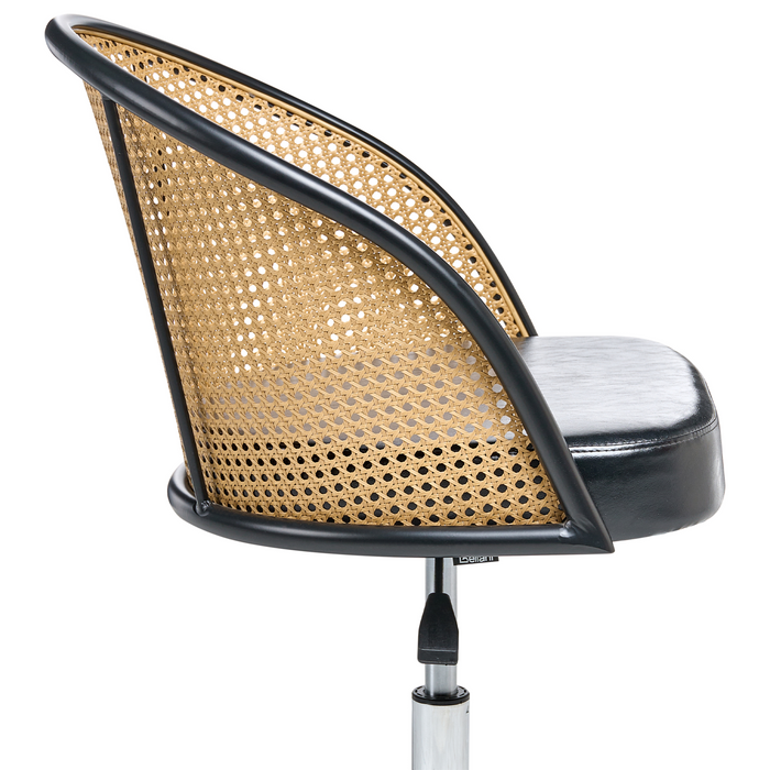 Beliani - BALTIMORE - Bureaustoel - Zwart - Kunstleer