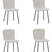 Eetkamerstoel Luca Beige Stof Set van 4