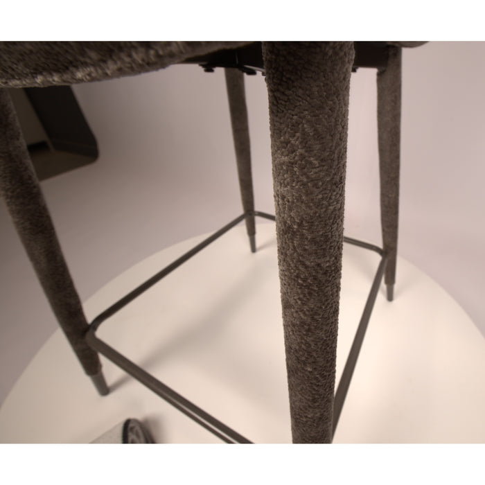 PTMD Thor Mocca Bar Chair Aphrodite 7 Fabric Leg