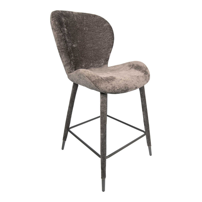 PTMD Thor Mocca Bar Chair Aphrodite 7 Fabric Leg
