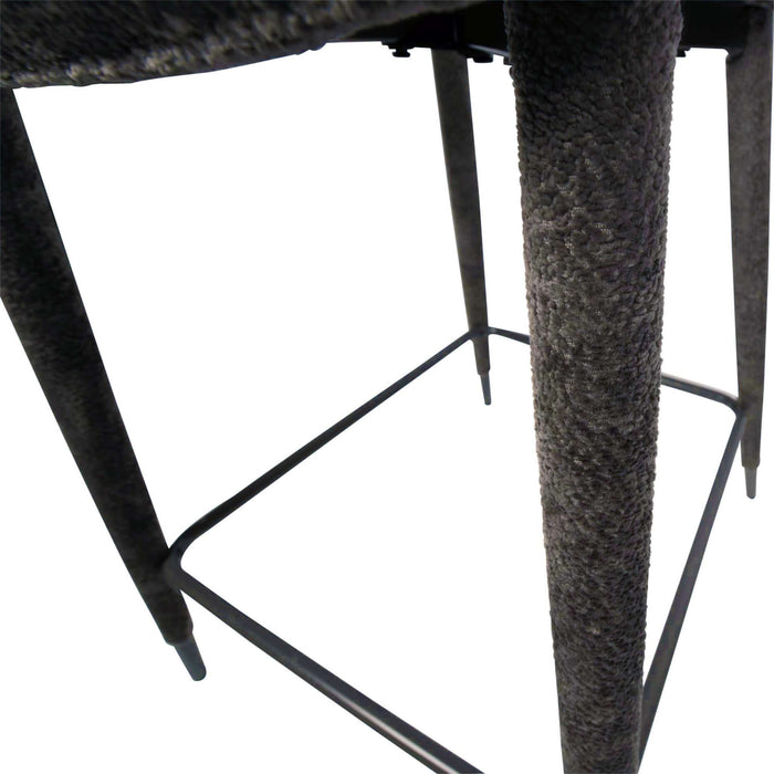 PTMD Thor Mocca Bar Chair Aphrodite 7 Fabric Leg