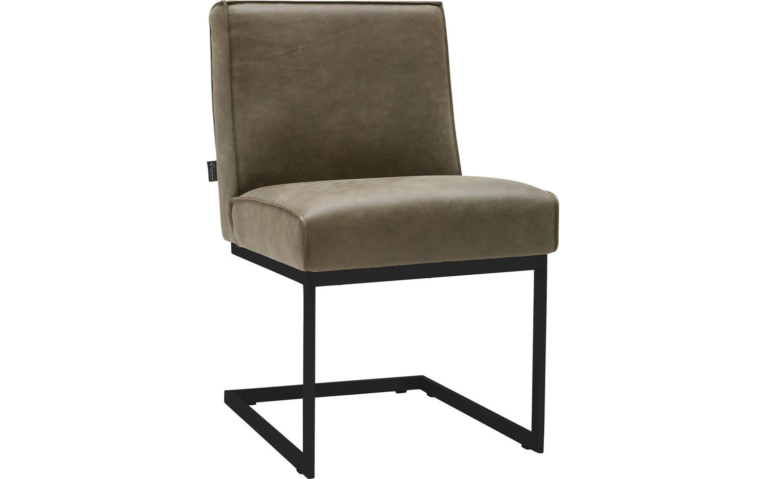 Goossens  Eetkamerstoel Tomleuning -  Leder zonder armleuning