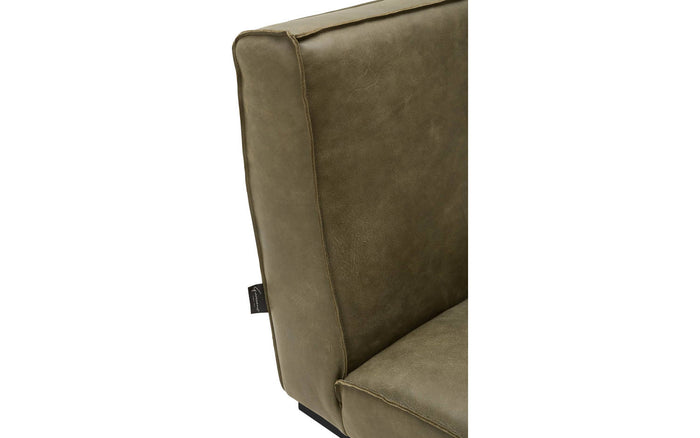 Goossens  Eetkamerstoel Tomleuning -  Leder zonder armleuning