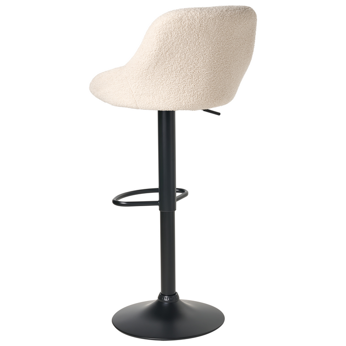 Beliani - MEDULIN - Barkruk set van 2 - Lichtbeige - Bouclé