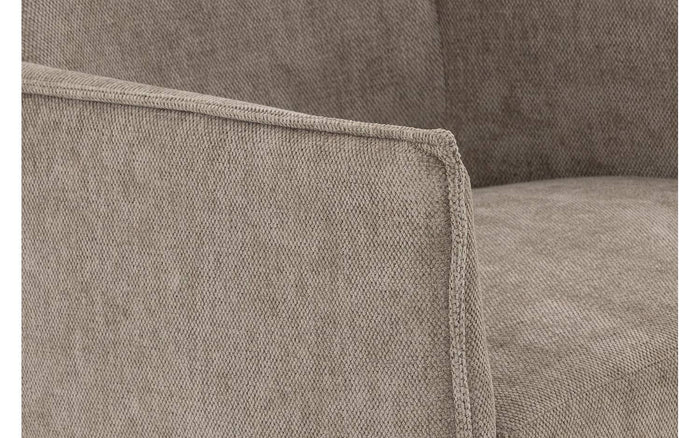 Goossens  Eetkamerstoel Erik -  Textiel met armleuning