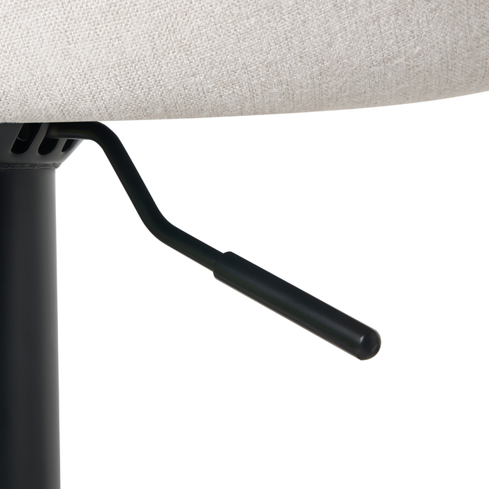 Beliani - MEDULIN - Barkruk set van 2 - Lichtgrijs - Stoffen