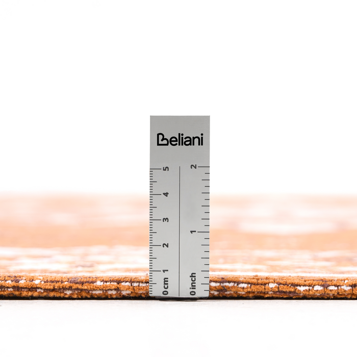 Beliani-HAYAT-Laagpolig vloerkleed-Oranje-200 x 300 cm-Katoen