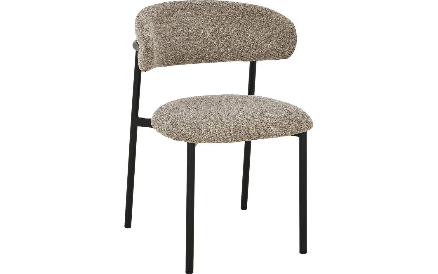 Goossens  Eetkamerstoel Siem -  Textiel zonder armleuning