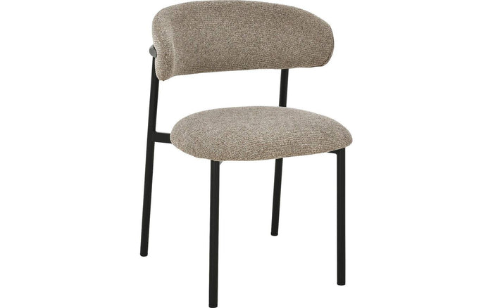 Goossens  Eetkamerstoel Siem -  Textiel zonder armleuning