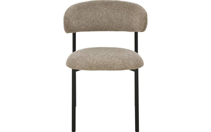 Goossens  Eetkamerstoel Siem -  Textiel zonder armleuning