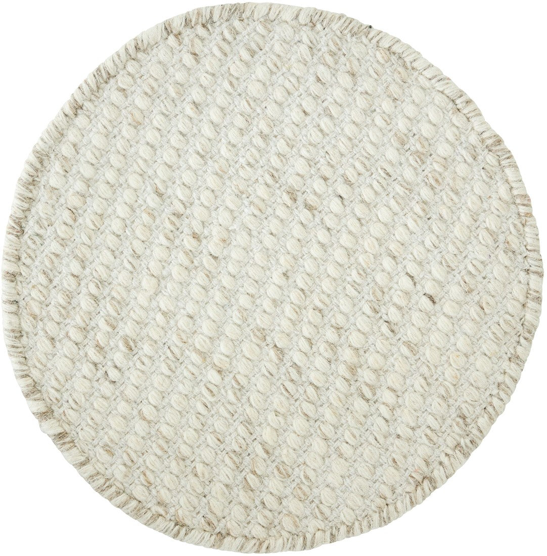 MUST Living Carpet Asuri round medium,Ø200 cm, ivory, 80% wool 20%...
