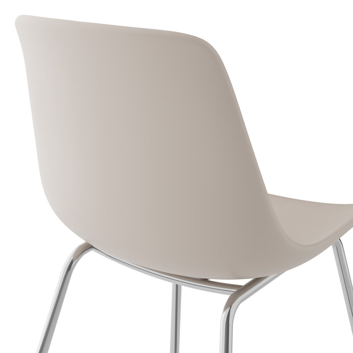 tectake® Kunststofstoelen Mave, ergonomisch, 120 kg - Set van 2