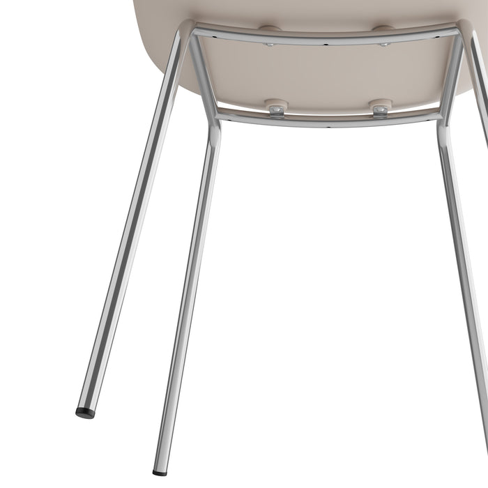 tectake® Kunststofstoelen Mave, ergonomisch, 120 kg - Set van 2