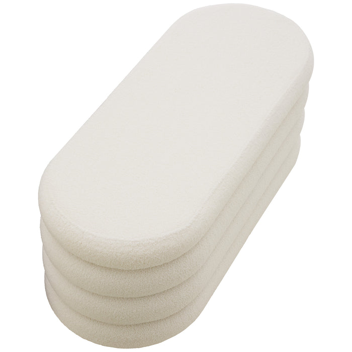 tectake® Gestoffeerde zitbank Altu met veel opbergruimte