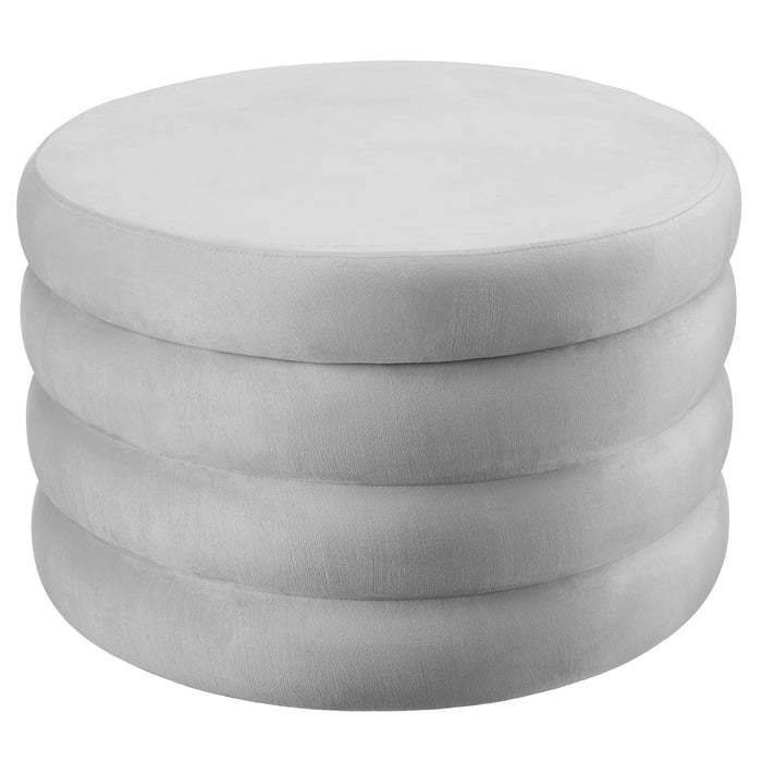 tectake® Hocker Altu XL, gestoffeerd, opbergruimte