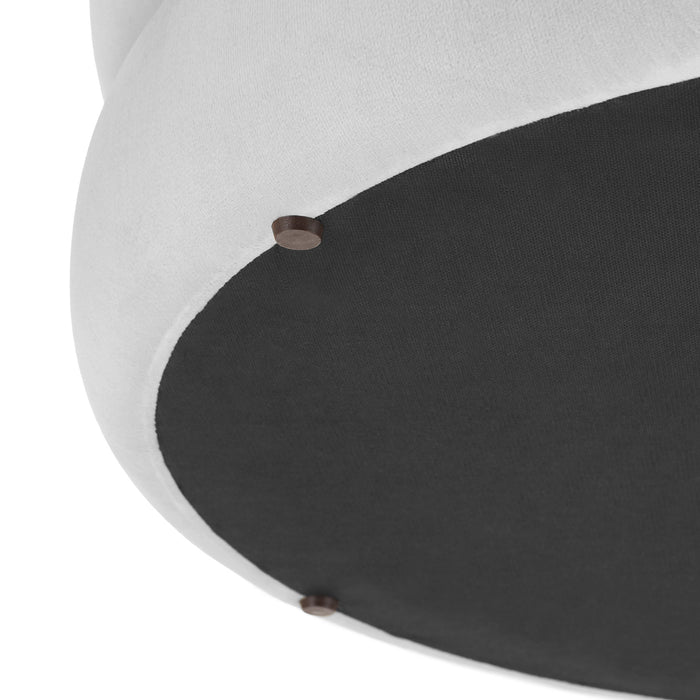 tectake® Hocker Altu XL, gestoffeerd, opbergruimte